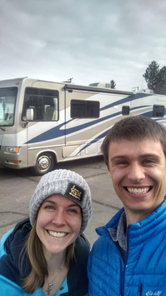 living in an RV- here is our new home
