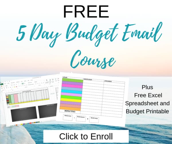 budget email course sign up