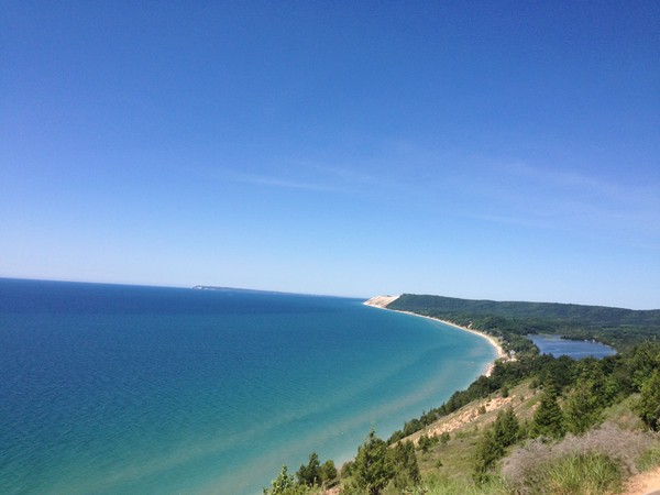 View of Lake Michigan's Northern shores